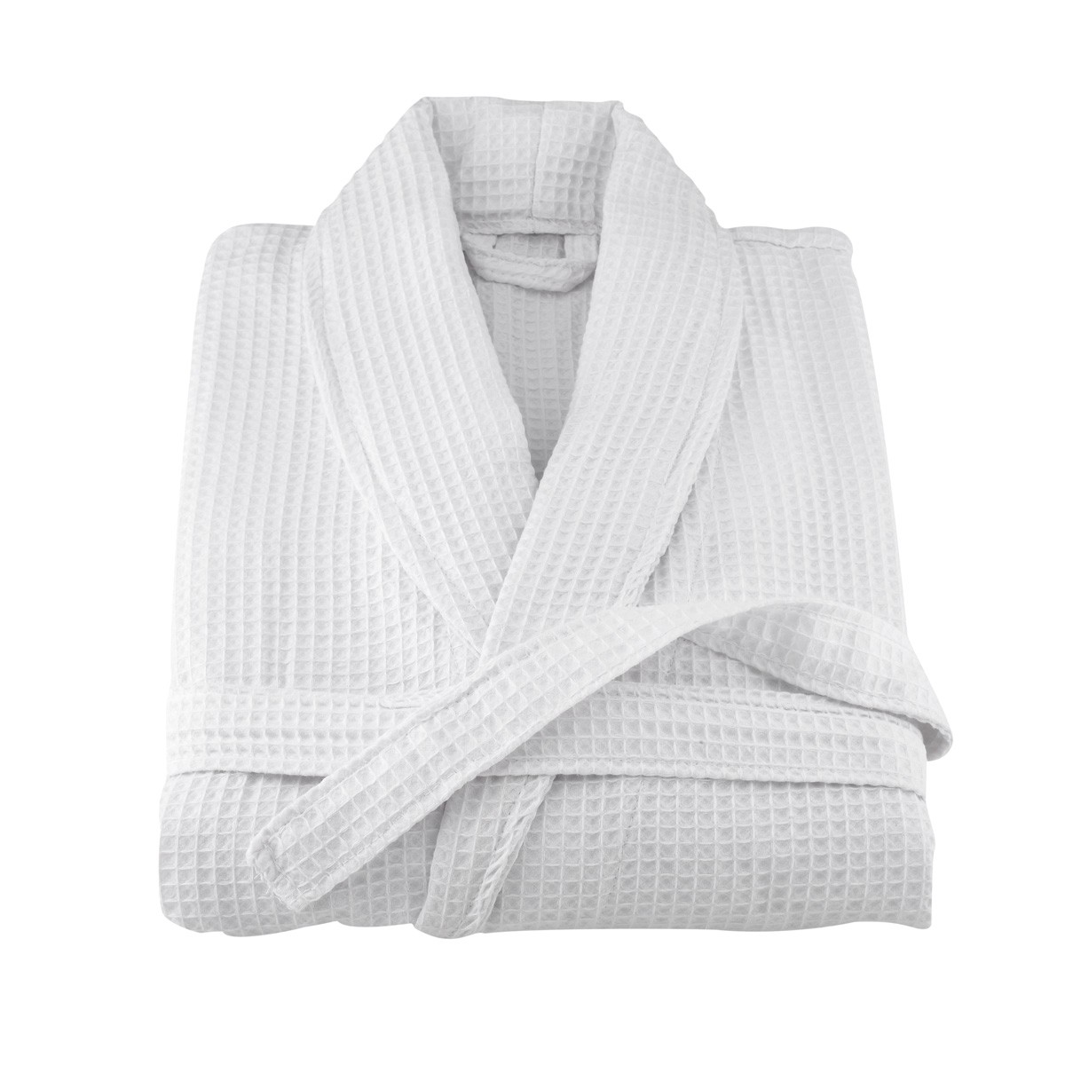 Mini Balabala Unisex Waffle Dressing Gown Cotton Lightweight Bath Robe for All Seasons Spa Hotel Pool Sleepwear 